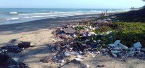European beach plastic litter